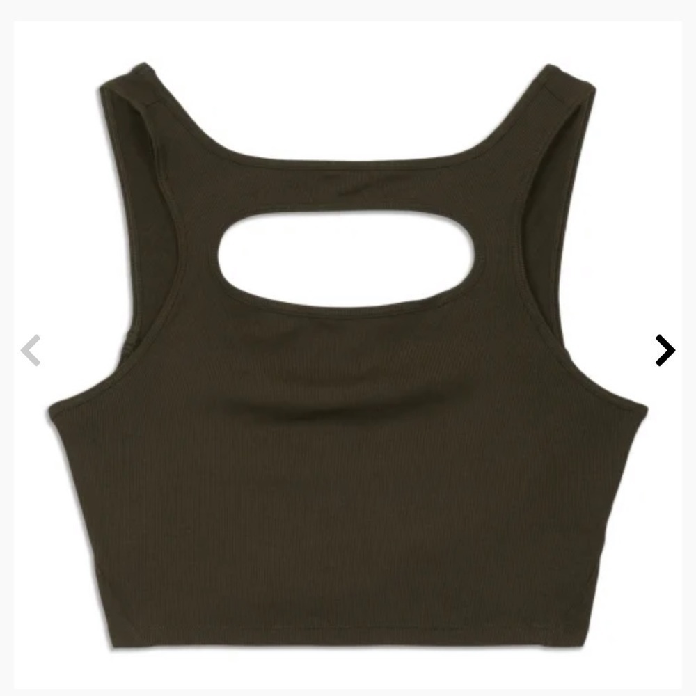 Lululemon Women's LA Front Cut-Out Crop Tank